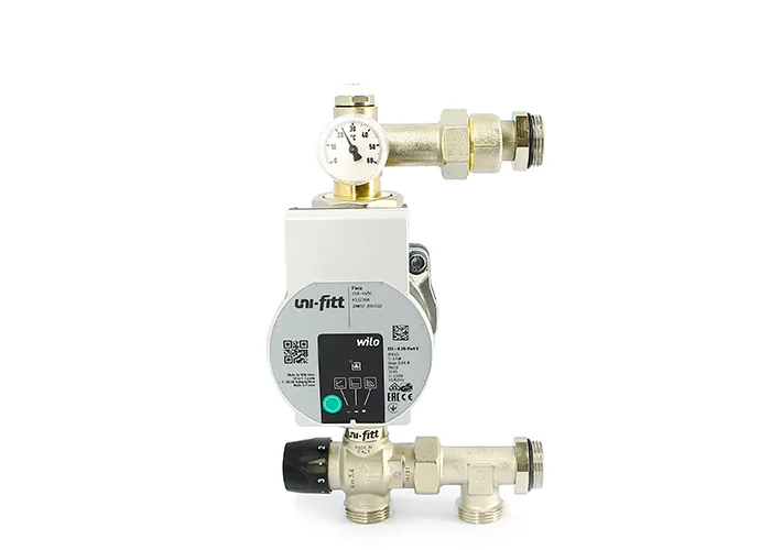 Насосно-смесительная группа SOLOMIX X с наружной резьбой 1", с насосом GRUNDFOS UPSO 25-65 130 Uni-F