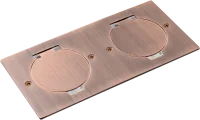 Donel Лючок Surface 4 мод. (2 мод. 45х45 мм.), круглая крышка, красная медь, IP44