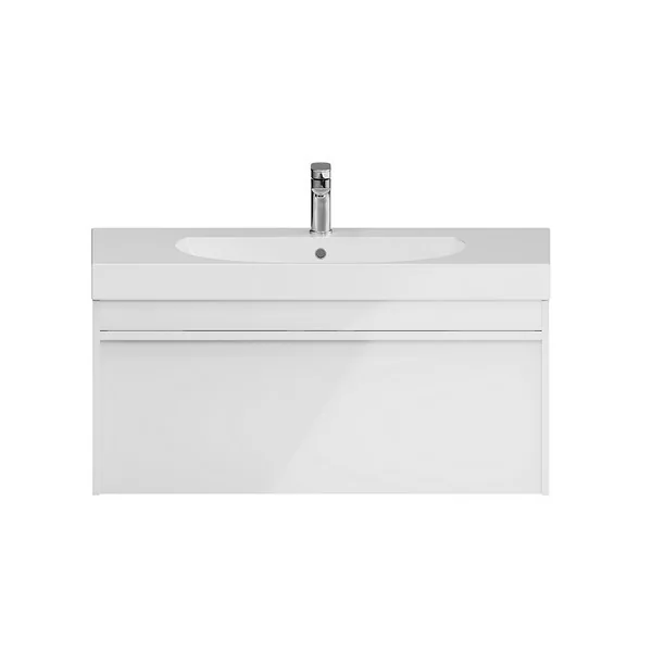 Kerama Marazzi MO.100.1+1/WHT Тумба MODULA подвесная 100 с ящиком 1+1, белая глянцевая