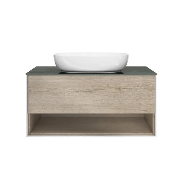 Kerama Marazzi PLB.M.100.1/OAK.O Тумба PLAZA Modern, подвесная 100 см, 1 выдвижной ящика и полка, ду