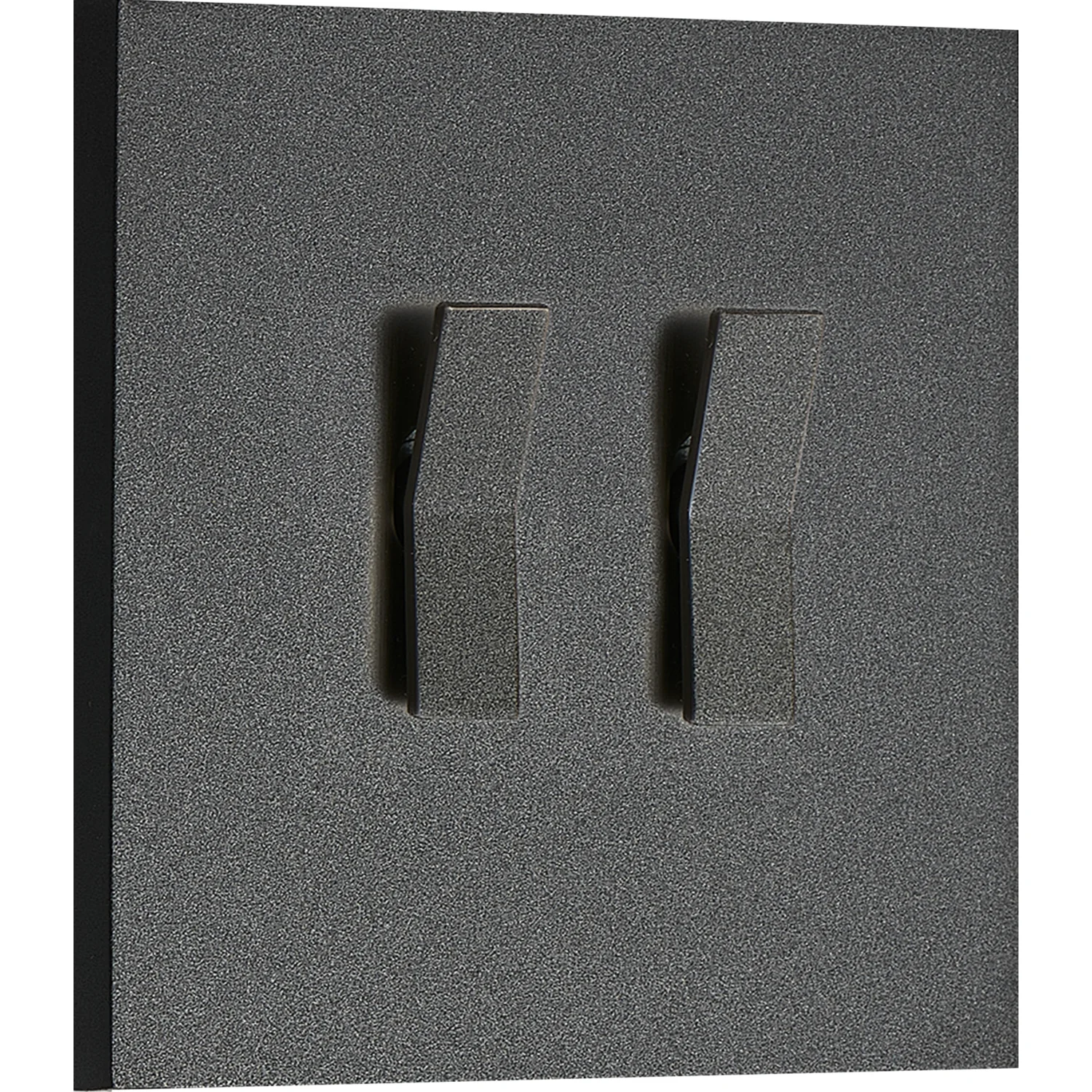 Donel N96 Переключатель на 2 тумблера,  клавиша Angle, 10AX 250V, Черный, серия DT