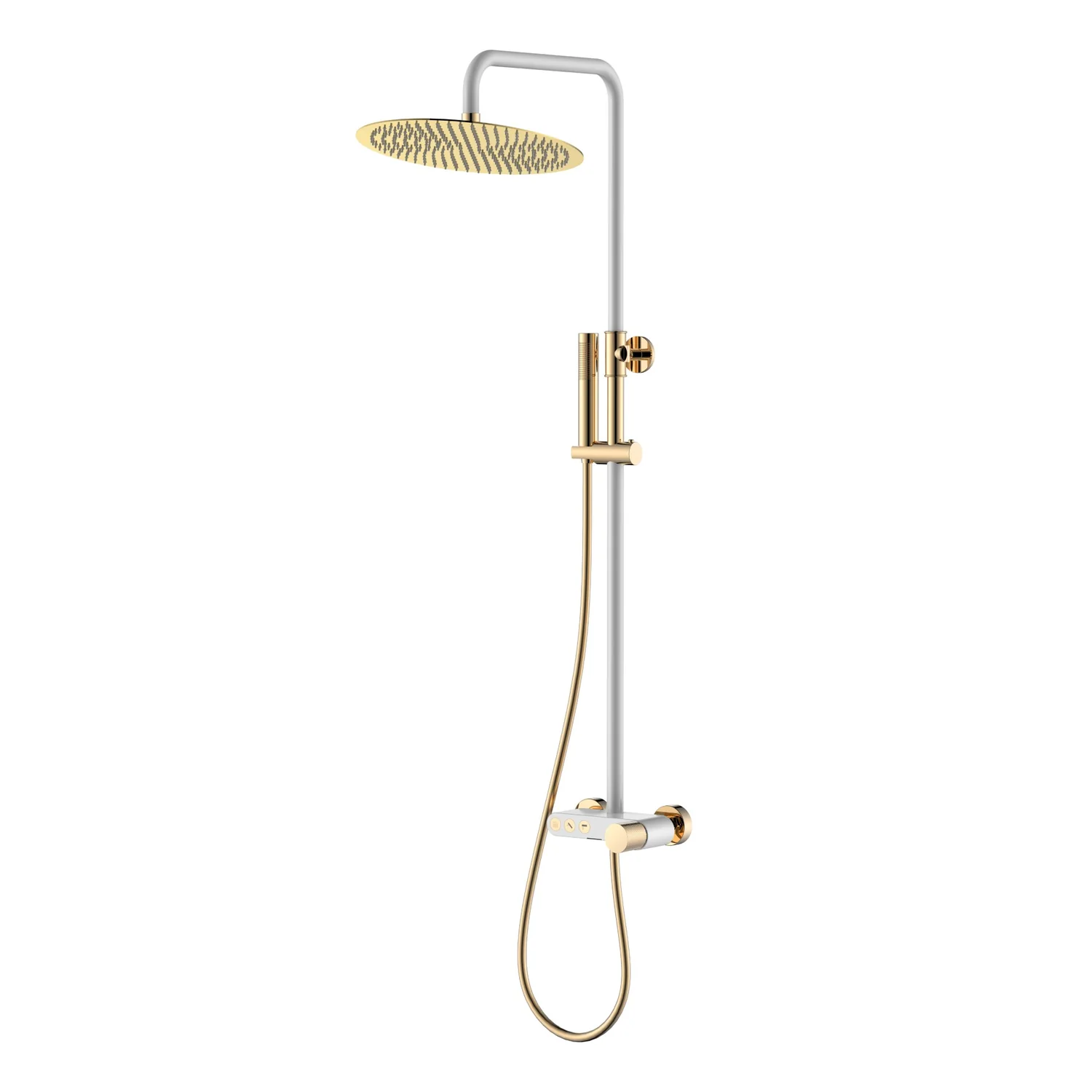 Boheme Стойка для душа STICK WHITE TOUCH GOLD