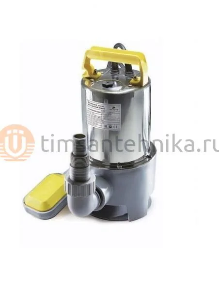 Фекальный насос 750Вт AM-WPD750SP-05GT (Корпус нерж.сталь/пластик) TIM