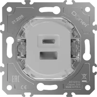 Donel D16  Механизм USB - зарядное устройство 12Вт тип A+С