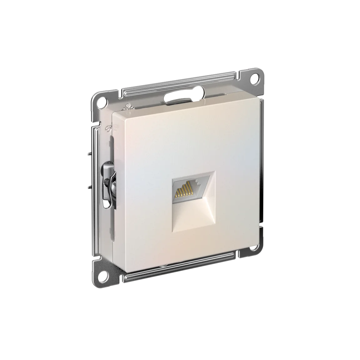 ATLASDESIGN РОЗЕТКА компьютерная RJ45, кат. 5Е, механизм, ЖЕМЧУГ