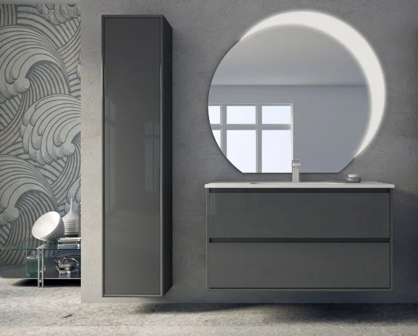 GLASS База под раковину с двумя выдвижными ящиками 41803 Bianco Lucido, 100x46x55 CEZARES