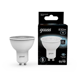 Gauss Лампа MR16 9W 830lm 4100K GU10 LED