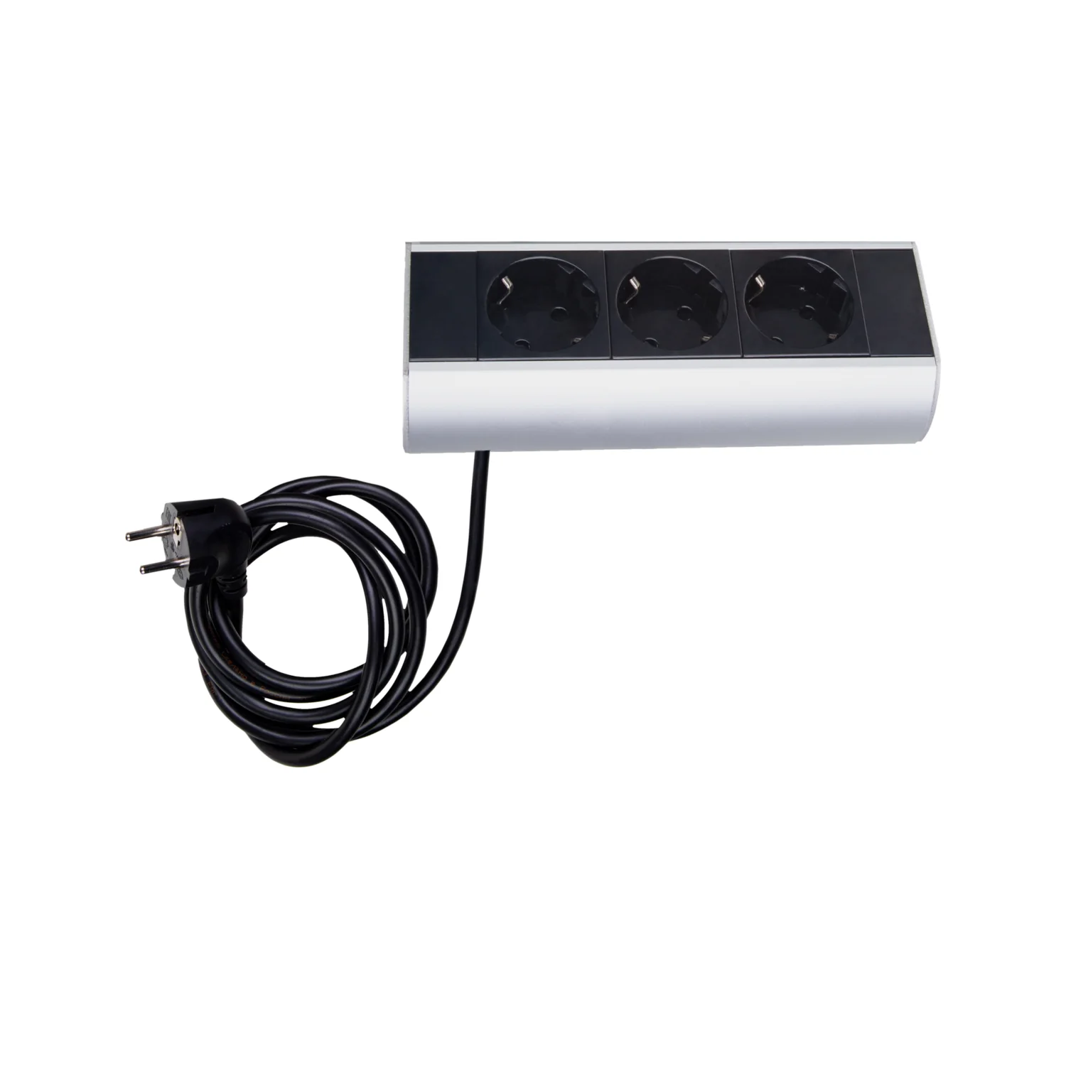 Donel Настольный розеточный блок Ovaledesign в сборе: 3х220V, кабель 3м с вилкой