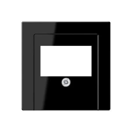 Крышка для ТАЕ и USB розеток, фиксация винтом; дюропласт; черный; A500