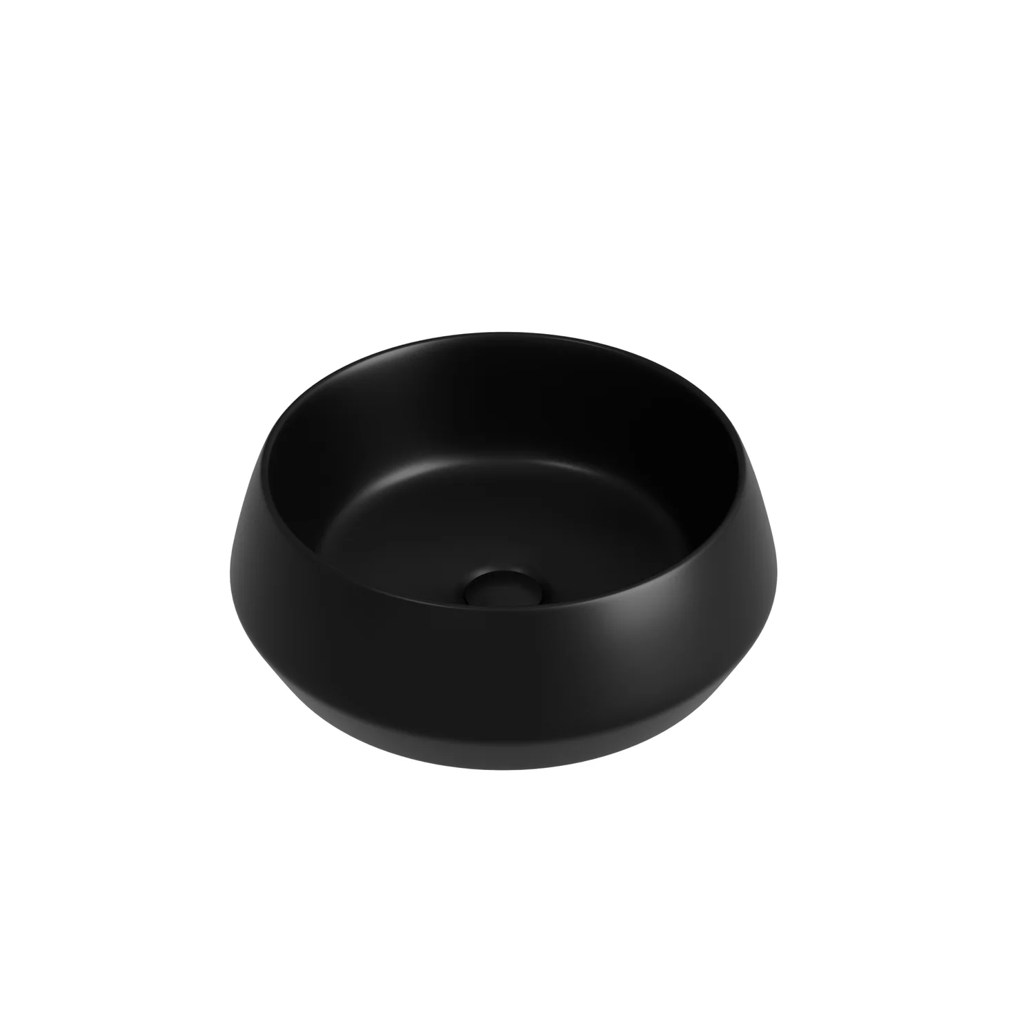 Раковина CERAMICANOVA Maya накладная круглая 400x400x140 черный матовый CN12004MB