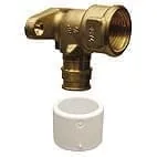 Угольник настенный (водорозетка) Q&E 1023034 16x1/2" ВР (L=43MM) DR-латунь Uponor