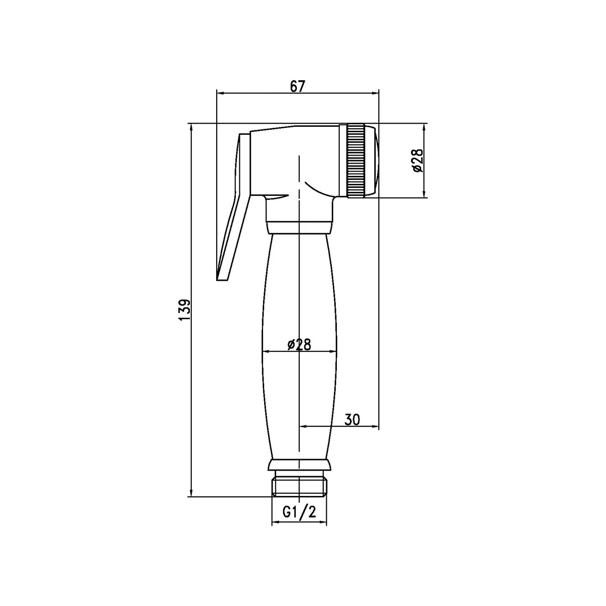 Лейка для биде Lemark LM8047B