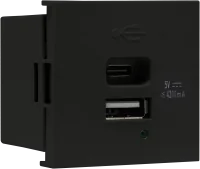 Donel USB зарядное устройство, 4.2A , Type A + C, 2 мод., черн. матовая (45х45мм)