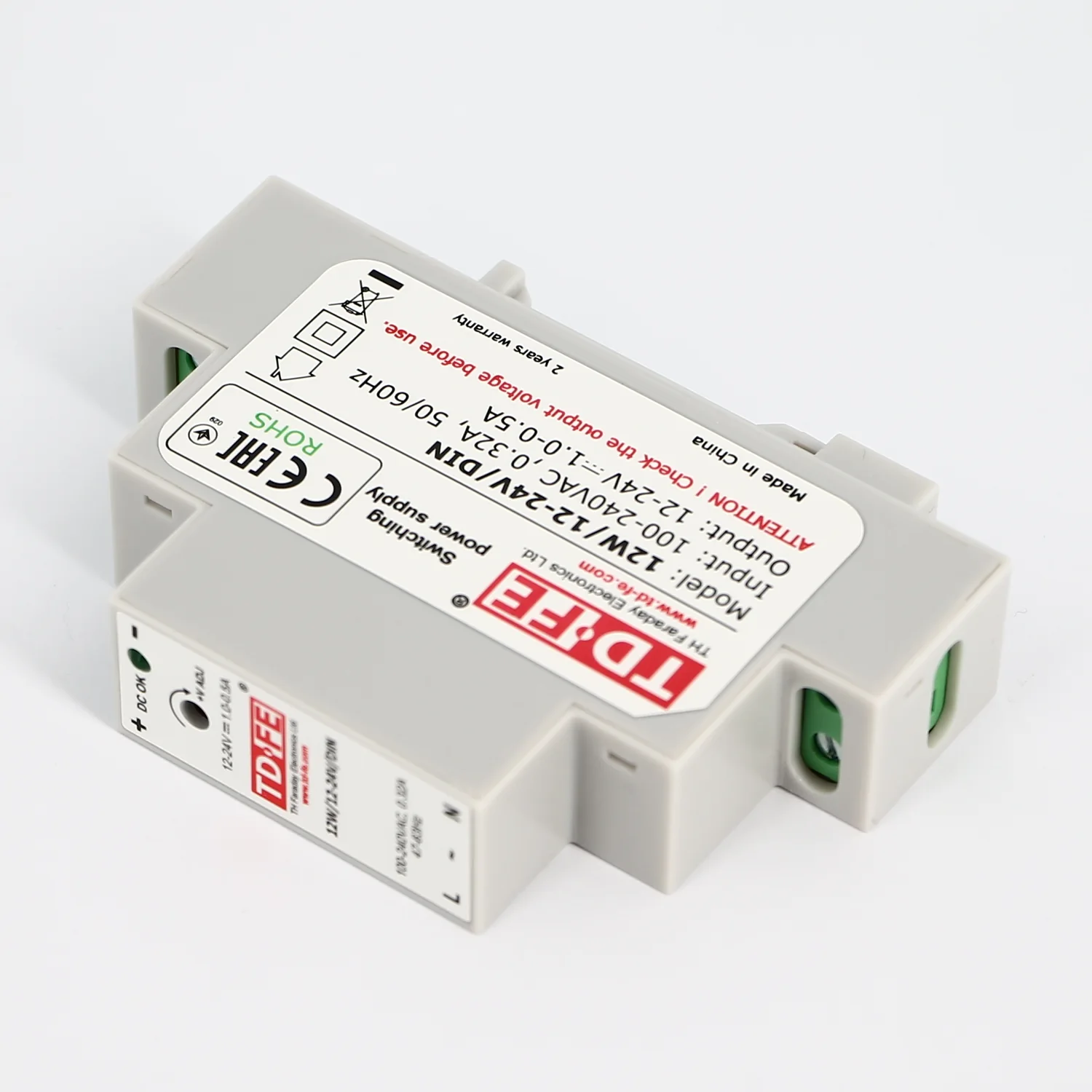 Блок питания 12W/12-24V/DIN ZONT