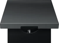 Donel R98 METAL вороненая сталь накладка для розетки Schuko с  с крышкой, 16A 250 В~, серия DA