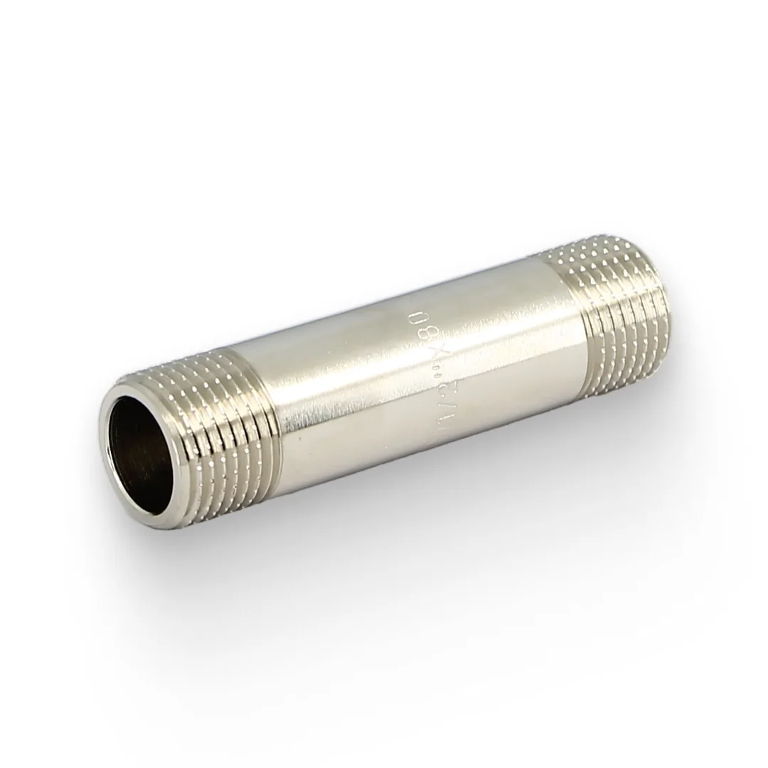 Удлинитель НН 80 мм 1/2", никелированный Uni-Fitt