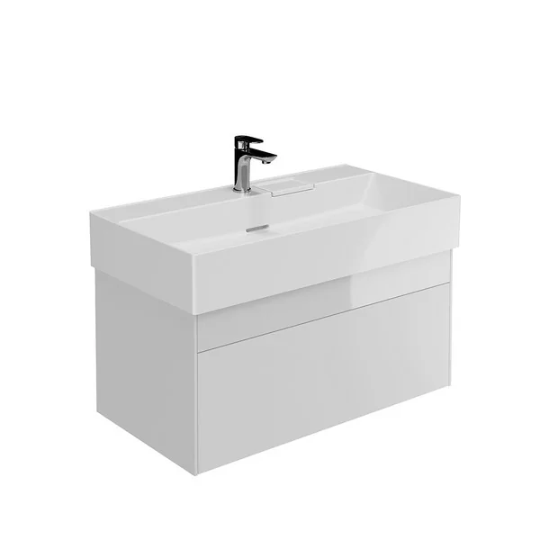 Kerama Marazzi LO.90.2/WHT Тумба LOGICA подвесная 2 ящика 90 см, белоснежный