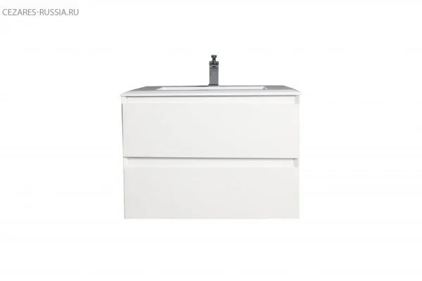 Z Зеркало с LED подсветкой, в раме Z-SPC-1400-650-LED-BO Bianco Opaco, 1400x105x650 BelBagno