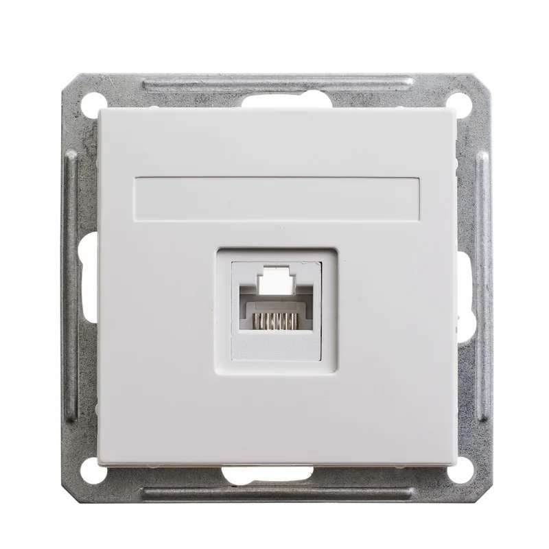 W59 РОЗЕТКА компьютерная RJ45 кат.5Е, механизм, БЕЛЫЙ