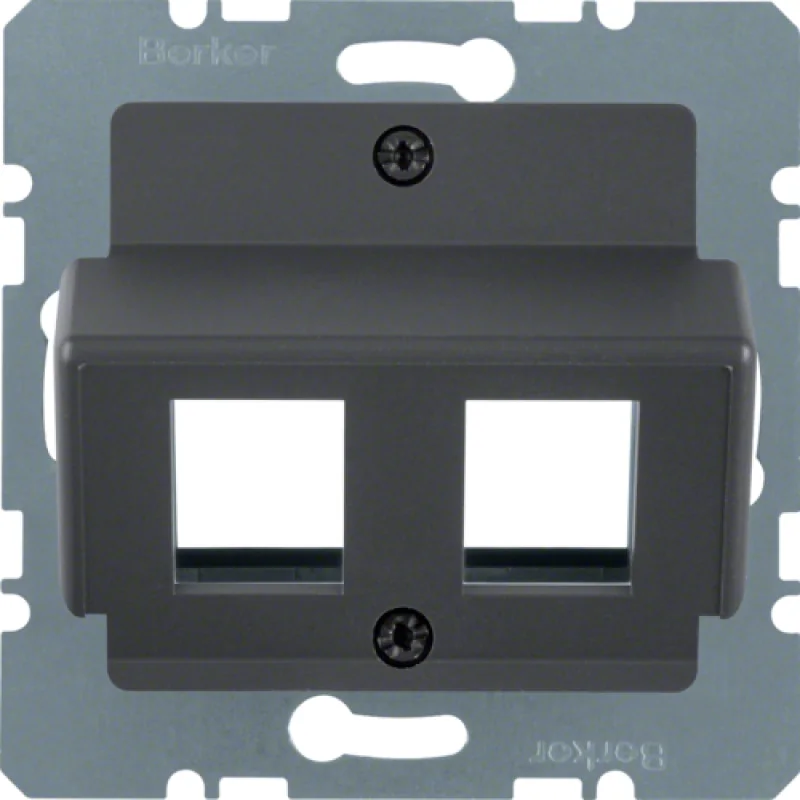 Центральная плата для AMP Modular Jacks, цвет: антрацитовый, матовый лак