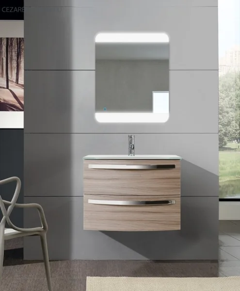 COMFORT База под раковину подвесная с двумя выдвижными ящиками 54358 Grigio Scuro, 74x51x55