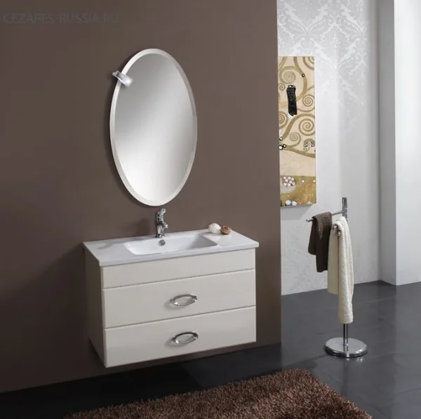 Керамическая раковина Montevideo.Bianco 91x46