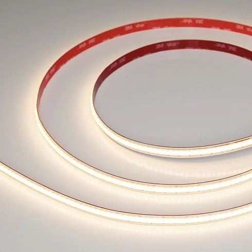 Лента COB-X480-10mm 24V Warm3000 (10 W/m, IP20, 5m, FreeCut) (Arlight, Свободная резка) 044196
