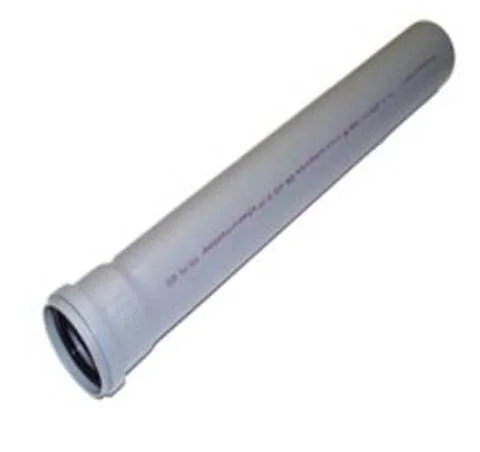 Труба PP-H сер б/н Дн50х1,8 L=1,0м в/к HTEM Ostendorf 112040