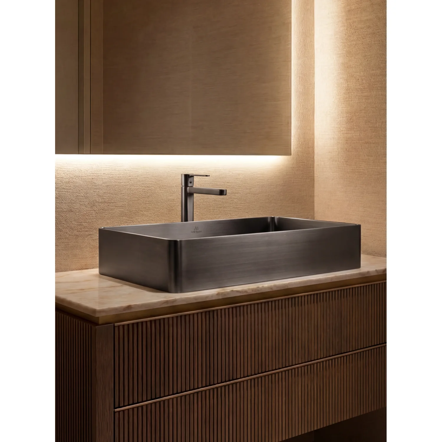 Раковина AltroBagno Solido 001022 MtGr из нержавеющей стали