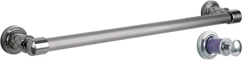 Boheme Держатель для полотенца MURANO CHROME (фиолетовое)_Комплект