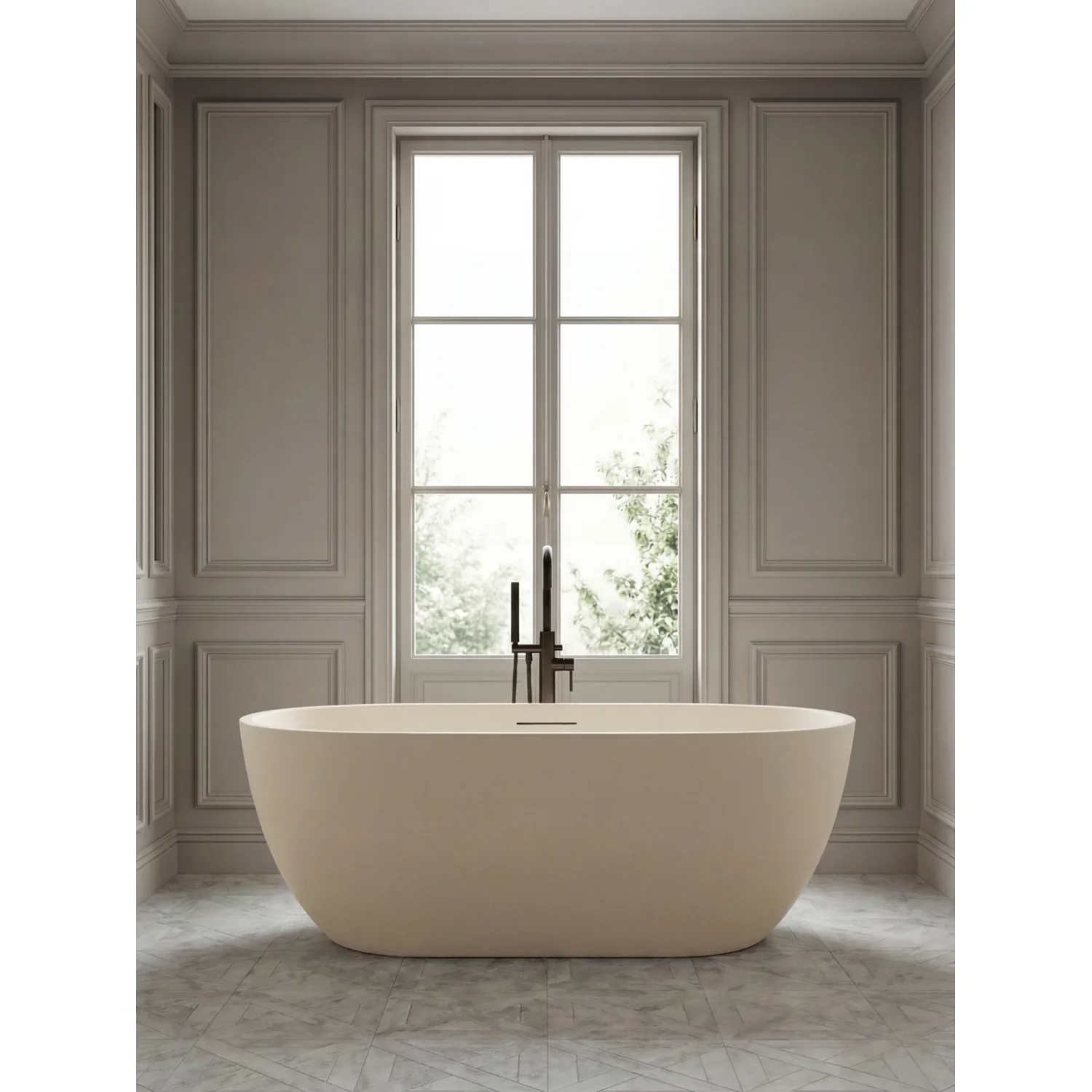 Ванна из искусственного камня AltroBagno Bruna 090203 Cream н