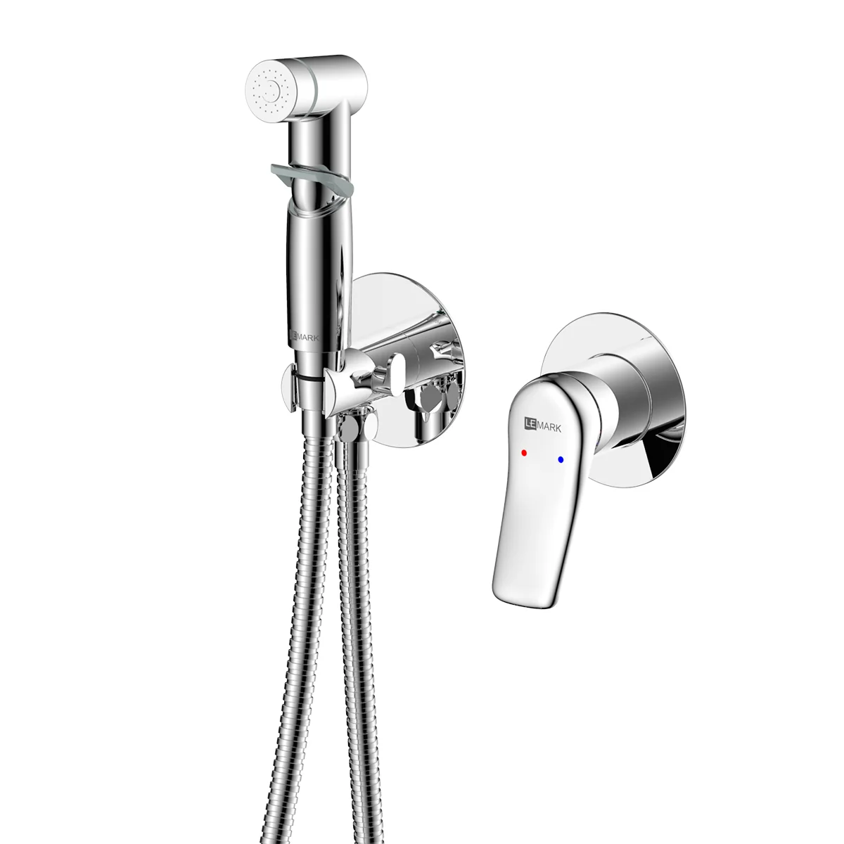 Смеситель Lemark Ortus LM11319C с гигиеническим душем, встраиваемый