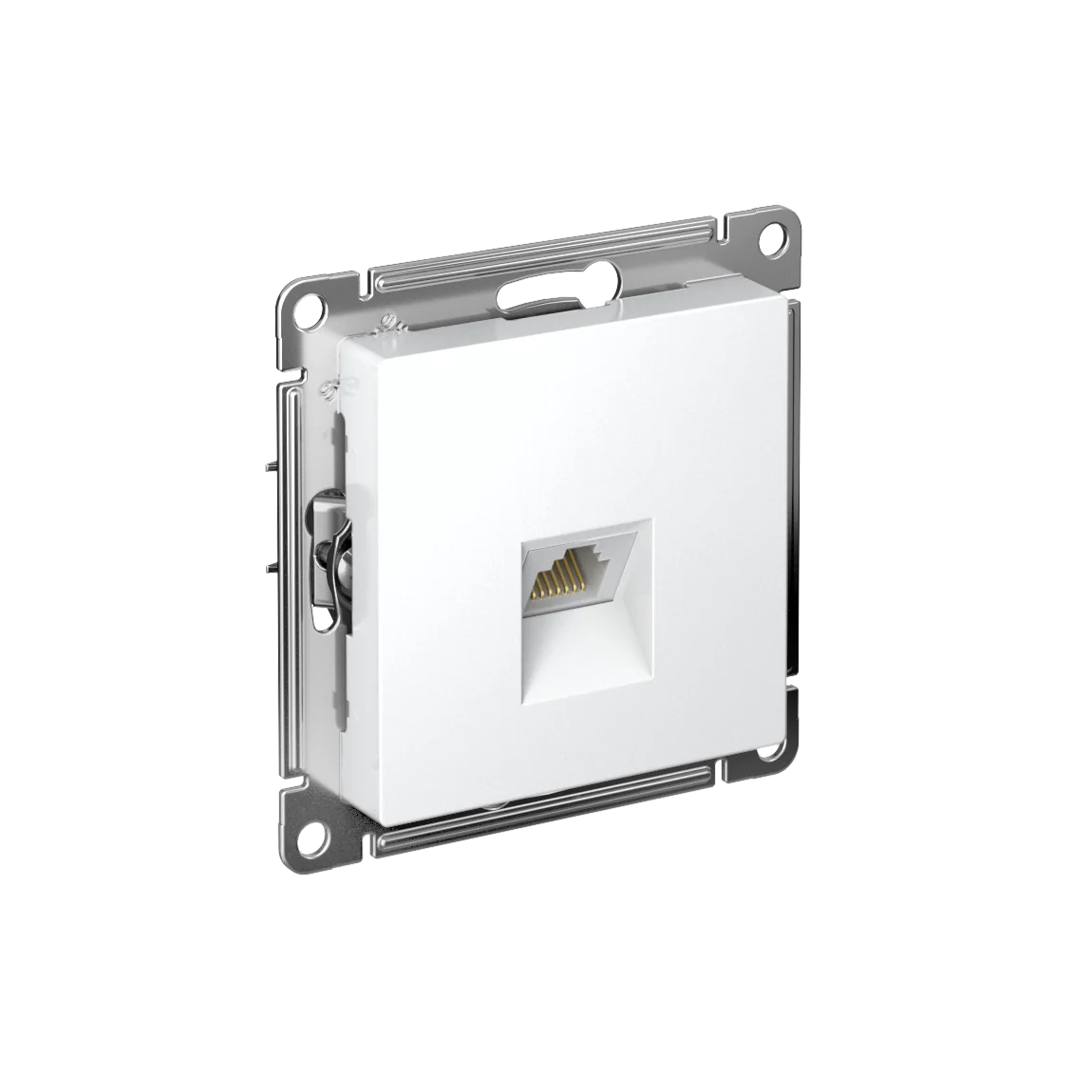 ATLASDESIGN РОЗЕТКА компьютерная RJ45, кат. 5Е, механизм, БЕЛЫЙ