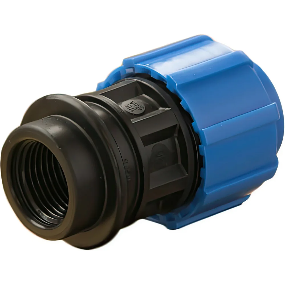 Муфта переходная Ф63*1 1/2"  вн, ПОЛИТЭК 25шт. ПНД