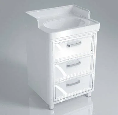 Kerama Marazzi PO.60.3/WHT  Тумба POMPEI под умывальник напольная 60 см, 3 ящика белый