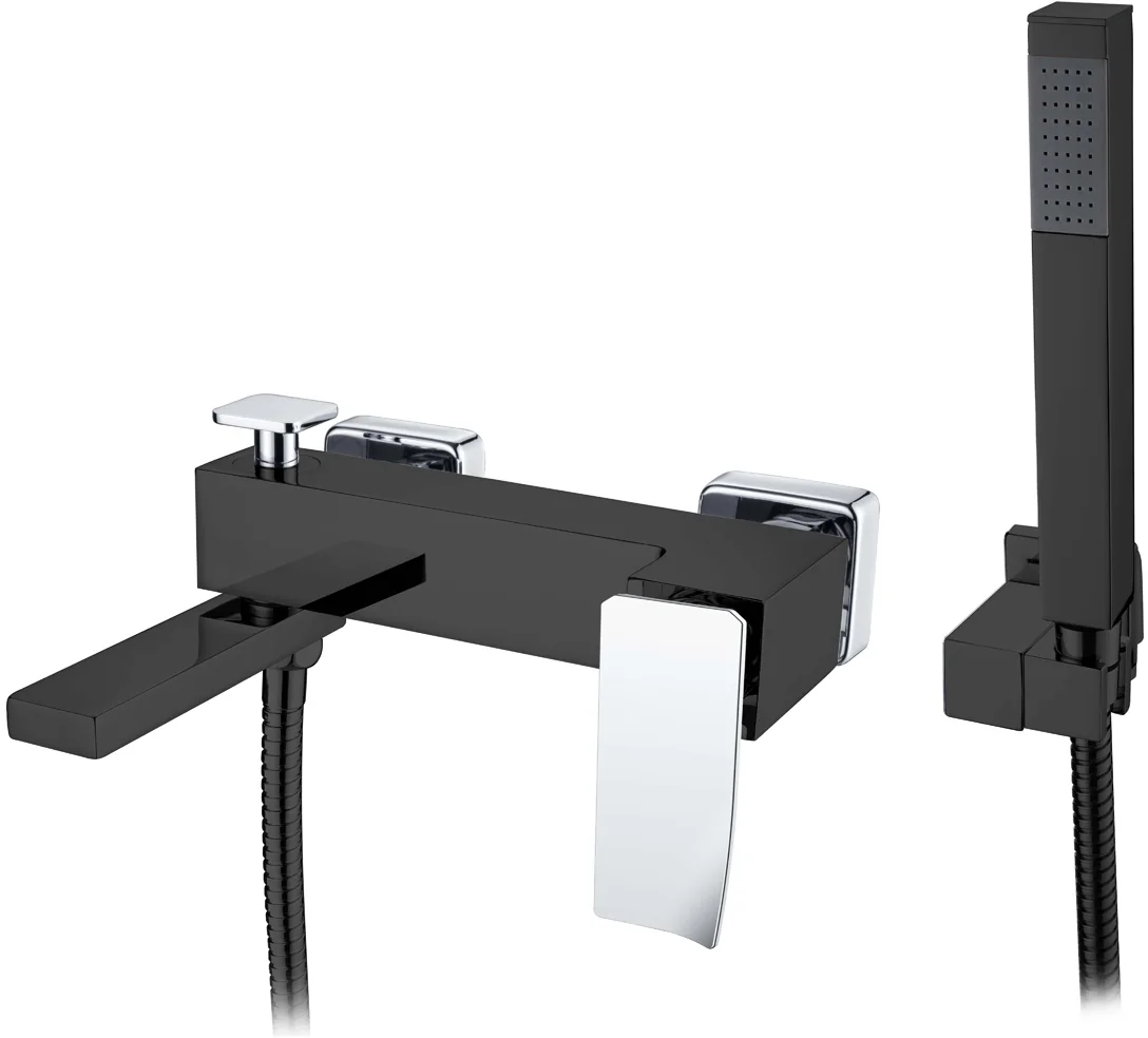 Boheme Смеситель для ванны Q BlackChrome.2_Комплект