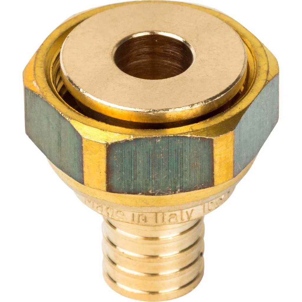 SFA-0019-001634 STOUT Переходник с накидной гайкой 16xG 3/4 для труб из сшитого полиэтилена аксиаль