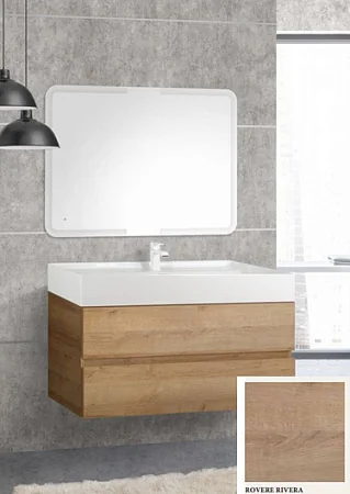 MOLVENO 46 База под раковину подвесная с 2 выкатными ящ, Rovere Rivera, 1000x460x500, MOLVENO 46-100