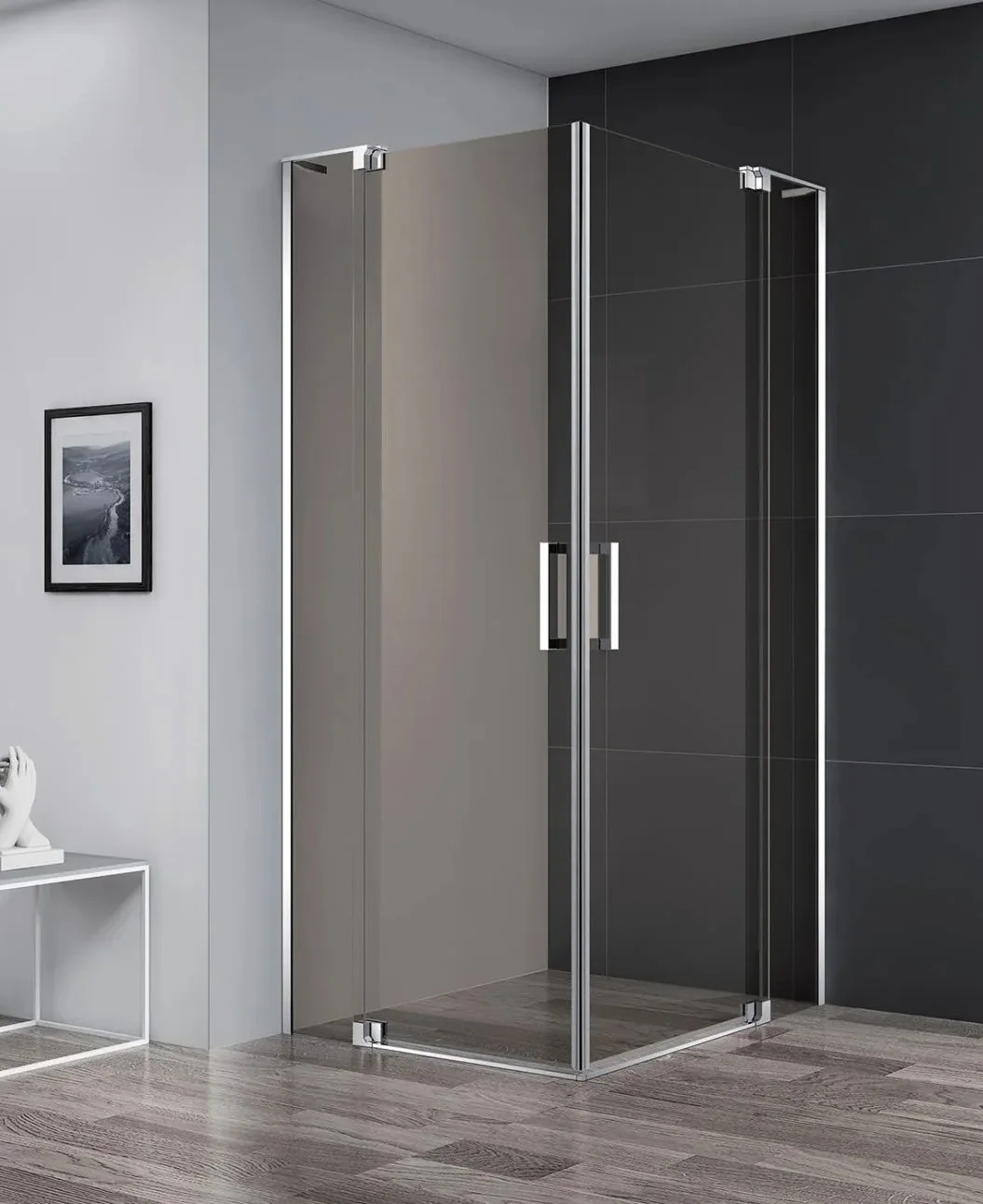 SLIDER-A-2-70/80-BR-Cr Душевой уголок