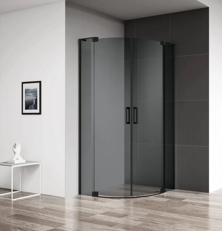 SLIDER-R-2-90/100-GRIGIO-NERO Душевой уголок