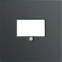 Donel R98 METAL вороненая сталь накладка стандарта TAE для розеток USB, HDMI, Аудио, серия DA