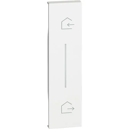 LIVING NOW Netatmo.Лицевая панель для главного выключателя "Я дома/Я вне дома" 1 модуль.Цвет Белый.