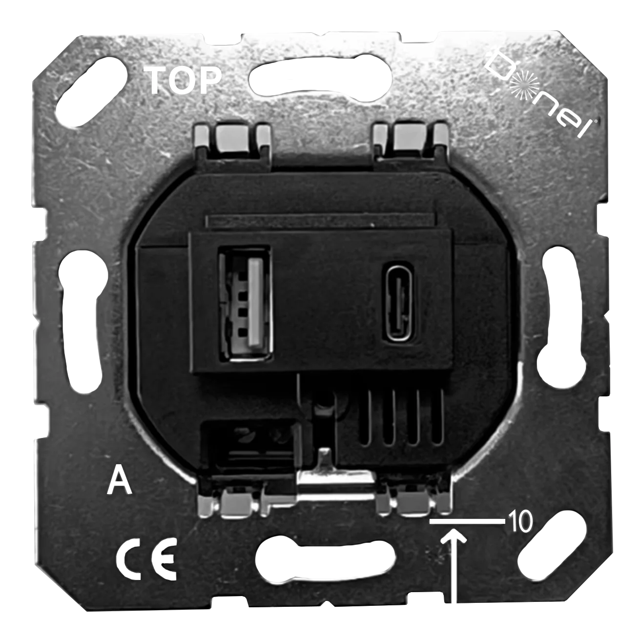 Donel USB зарядное устройство, 3.1A тип A:max 18W,тип С:max 32W, черный, серия DUSB.