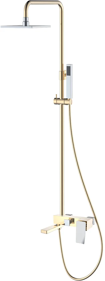 Boheme Стойка для душа Q GoldChrome.2_Комплект