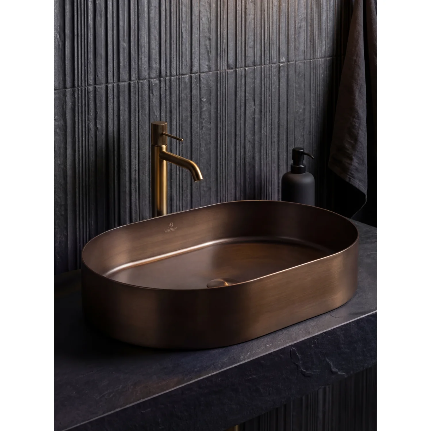 Раковина AltroBagno Eterno 001028 BrAn из нержавеющей стали