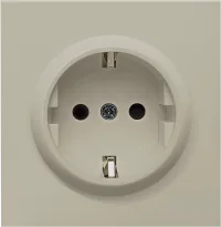 Donel R98 матовый кашемир накладка для розетки Schuko с заземлением, со шторками 16A 250 В~, серия D