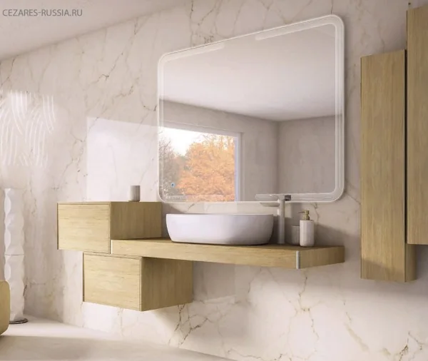 TAVOLONE Колонна подвесная с одной распашной дверцей, Rovere tabacco, 20x14x100
