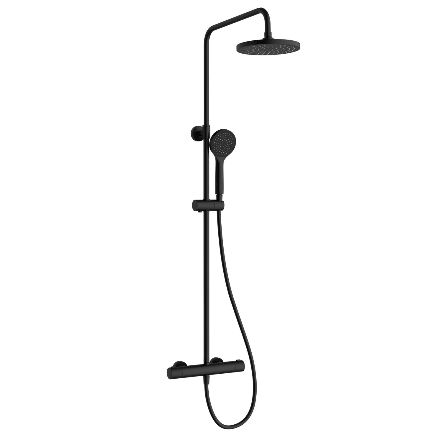 Душевая стойка VitrA Joy A4729836EXP с термостатом, матовая черная