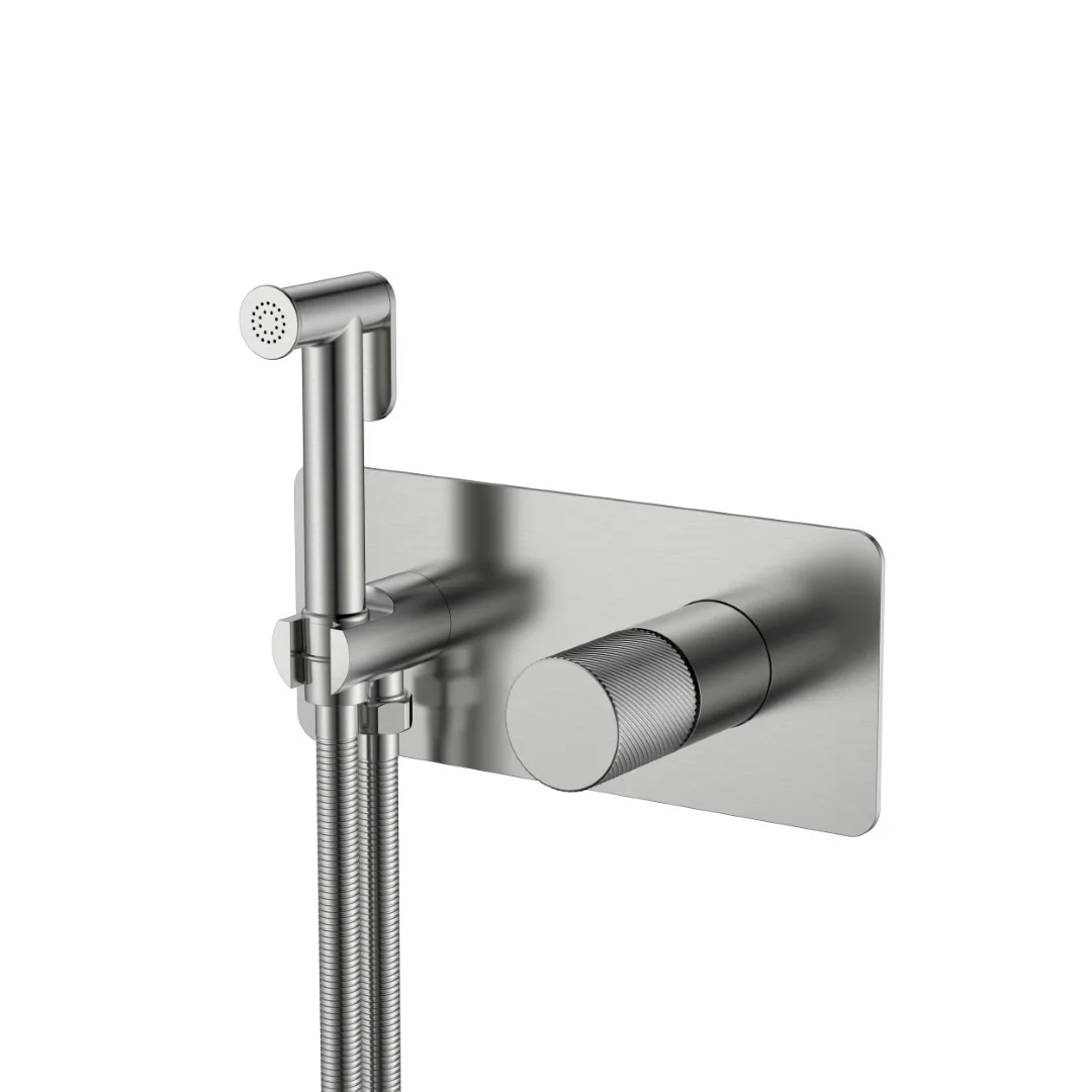 Boheme Смеситель гигиенический STICK NICKEL BRUSH SPIRALE