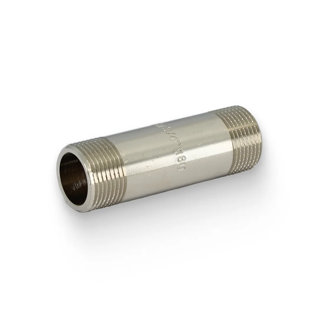 Удлинитель НН 3/4" х 80 мм, никелированный Uni-Fitt